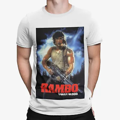 Buy Rambo Poster T-Shirt - Retro Film TV Movie 80s Cool Gift Boxing Action Horror • 8.39£
