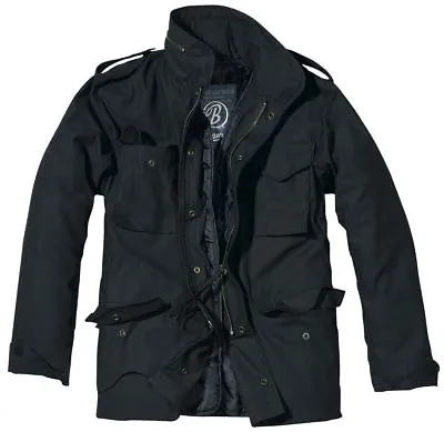 Buy Brandit Jacket Parka Man Winter Military M-65 Classic Black Over • 90.04£
