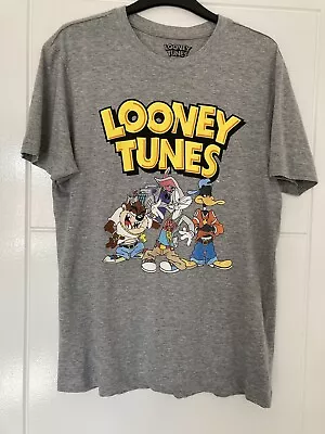 Buy Looney Tunes - Bugs Bunny - Daffy Duck - Taz - Grey Mens T Shirt - Size Medium • 3£