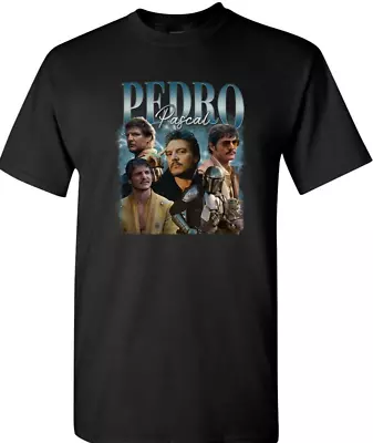 Buy Pedro Pascal The Last Of Us Mandalorian T Shirt Men's Ladies Kids Black • 14.99£