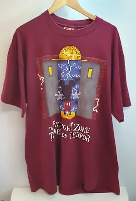 Buy Vintage Walt Disney World Twilight Tower Of Terror Ride T Shirt 90s XXL Resort • 50£