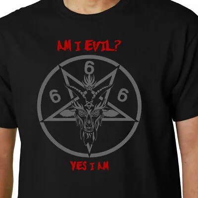 Buy Am I Evil? Yes I Am T-shirt DIAMOND HEAD SATAN LAVEY HEAVY METAL SABBATH SLOGAN • 14.99£