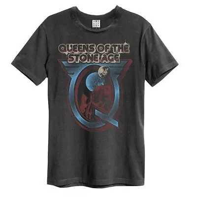 Buy Amplified Queens Of The Stone Age Outer T-Shirt S Charcoal • 22.94£