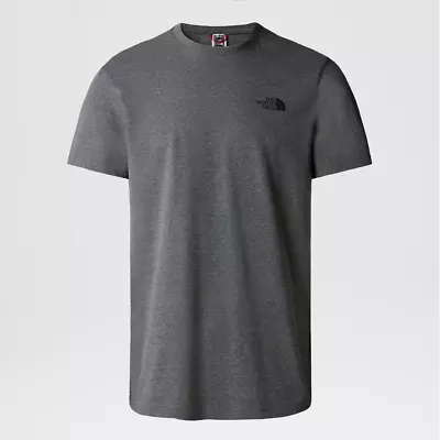 Buy The North Face Simple Dome Men's Short Sleeve Cotton T-Shirt Medium Grey Heather • 17.99£