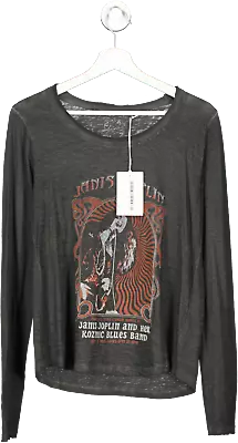 Buy MKT Studios Black Janis Joplin Long Sleeve T Shirt UK M • 23£