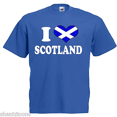 Buy I Love Heart Scotland Adults Mens T Shirt • 9.49£