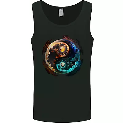 Buy Yin Yang Planets Space Universe Astronomy Mens Vest Tank Top • 9.99£