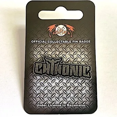Buy CHTHONIC Logo : Metal Die-cut Enamelled Butterfly PIN BADGE Official Merch • 9.99£