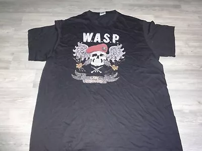Buy Old WASP W.A.S.P  Shirt Heavy Metal Tour 1986 Dio Venom Saxon Savatage L • 35.97£