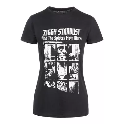 Buy Official Ziggy Stardust Spiders T-Shirt (Black) • 18.99£