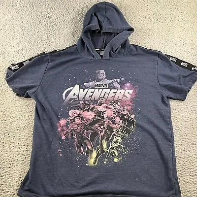 Buy Marvel Avengers MU Short Sleeve Hoodie Boys XL Gray Iron Man Ant Man The Wasp • 10.23£