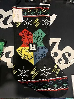 Buy Harry Potter Hogwarts Crest Knit Christmas 18  Stocking Ugly Sweater By Ruz NWT • 14.16£