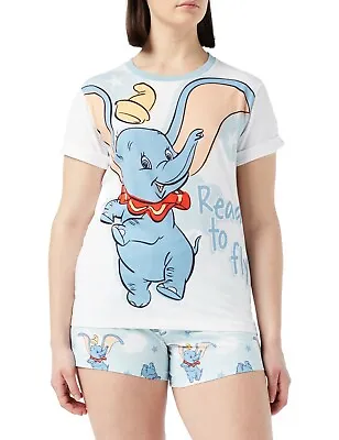 Buy Dumbo Ladies Womens Short Pyjamas Disney Pjs Sizes UK 8 To 22 • 15.99£