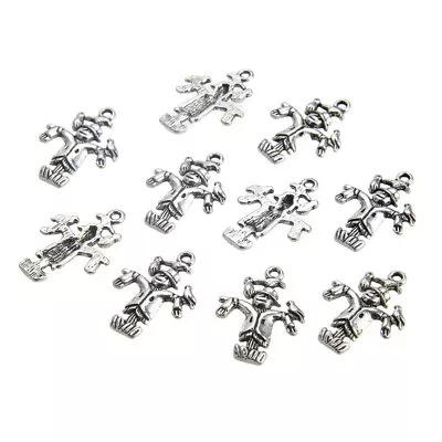 Buy  30 PCS Deathly Hallows Charms Bulk DIY Antique Sliver Jewelry Finding • 12.79£