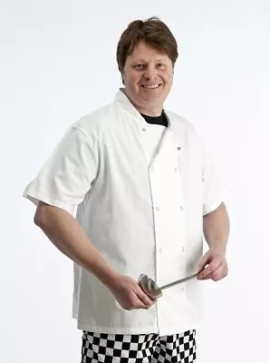 Buy Unisex Chef Jackets Half Sleeve Full Sleeve Chef Coats Uniform -  White / Black • 9.49£
