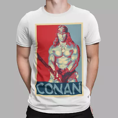 Buy Conan The Barbarian T Shirt Retro Movie Schwarzenegger Tee Film Classic 80s UK • 6.99£