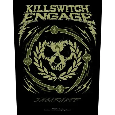 Buy KILLSWITCH ENGAGE BACK PATCH : SKULL WREATH : Incarnate Album Official Lic Merch • 8.95£