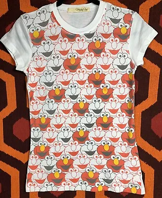 Buy Elmo T-shirt Women’s Small Medium Sesame Street Mighty Fine • 11.53£