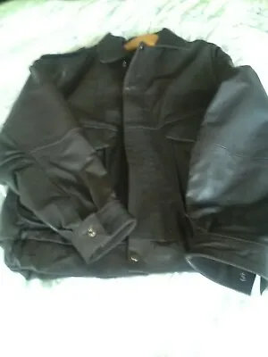 Buy Gents Brown Leather Jacket Large  • 35£