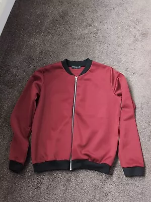 Buy Ladies Girls Dark Red Summer Lightweight Bomber Style Jacket Size 6 Select • 8£