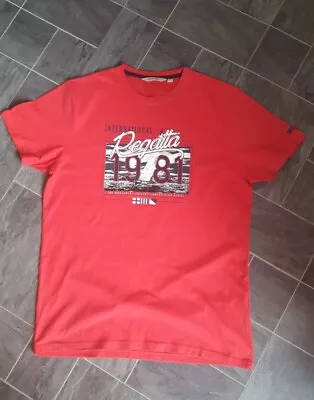 Buy Regatta Red 1981 Central Print Graphic Yacht Sailing T-shirt Uk Size Large  • 9£