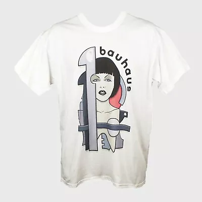 Buy Bauhaus New Wave Goth Punk Rock Short Sleeve White Unisex T-shirt S-3XL • 14.99£