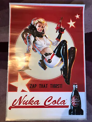 Buy Fallout 4 Nuka Cola Zap That Thirst! Original Promo Poster • 25£
