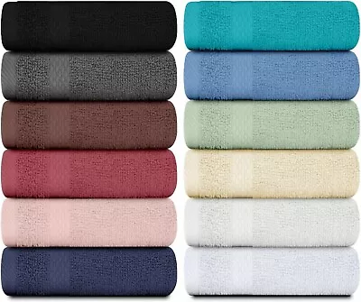 Buy Flannels Gym Face Cloths Super Soft 100% Cotton Towels Hand Wash Clothes 30x30cm • 42.49£