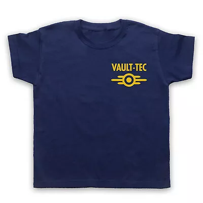Buy Vault-Tec Logo Nuclear Fallout Sci Fi Dystopia Small Chest Print Kids T-Shirt • 15.99£