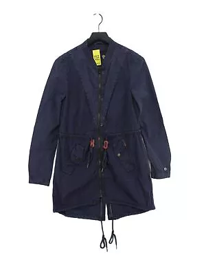 Buy Khujo Brand Women's Coat S Blue 100% Cotton Overcoat • 15.40£