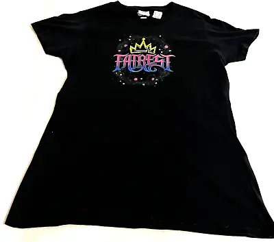 Buy Disney Descendants Fairest Womens T-Shirt Size S Black Short Sleeve • 9.21£