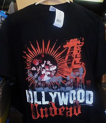 Buy Hollywood Undead, Sun Palms, Black T-Shirt (Men's Large) 2-Sided, NEW SEALED • 18.95£