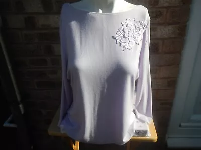 Buy Marks&spencer Pretty Older Label Lilac Threequarter Sleeve Top Bust 38  • 8.50£