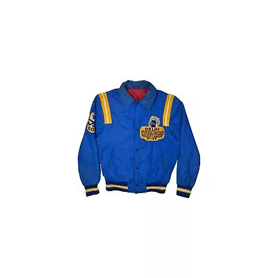 Buy 80’s Vintage Knights Of Columbus Jacket Men’s Medium Blue Varsity College Jacket • 69.99£