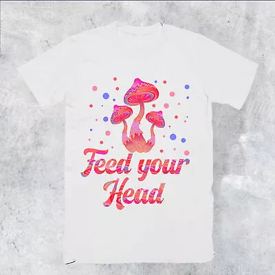 Buy Feed Your Head Space Shroom Mushroom Psychedelic Freedom Mens T Shirts #P1#PR#A • 9.99£