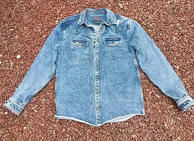 Buy Zara Man Distressed Look Denim Shirt / Jacket (Shacket). M. Very Good Condition  • 14.89£