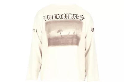 Buy Yeezy Vultures Long Sleeve T Shirt White Kanye West Volume 1 Size 2 Oversized • 50£