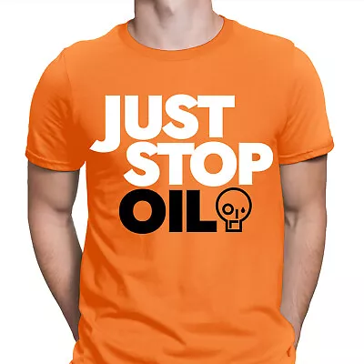 Buy Just Stop Oil Anti Environment Protest Save Earth Activist Green Mens TShirt#VR6 • 5.99£
