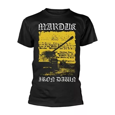 Buy MARDUK - IRON DAWN BLACK T-Shirt, Front & Back Print Small • 20.09£