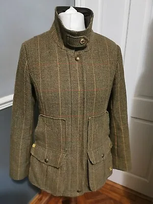 Buy JOULES Field Coat Country Check 'Mr Toad' Wool Size 14 £249.00 Ret • 48£