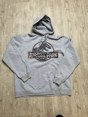 Buy Jurassic Park Official Hoodie Grey Adult XL Port&Company • 20£