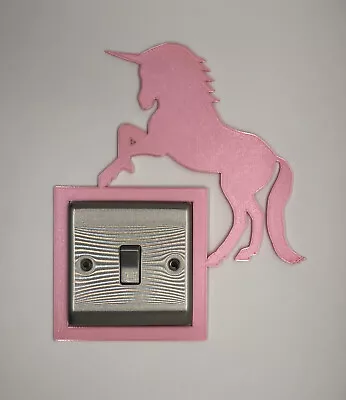 Buy Unicorn Light Switch Surround | Wow3D Fantasy Mystical Wall Art Decal Decor • 9.99£
