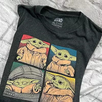 Buy Star Wars Baby Yoda Moods Mens 4XL T-Shirt Mandalorian TV Show Child Grogu • 23.28£