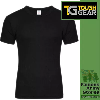 Buy Mens Thermal Wide Rib T-shirt, Short Sleeve Top Soft Ribbed Heat Trap Warm • 4.99£