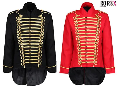 Buy Gothic Men's Drummer Parade Jacket - Punk Emo Military Marching Band Tailcoat • 49.50£