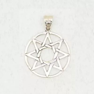 Buy Eight-Pointed Star .925 Sterling Silver Occult Pendant Jewelry • 61.42£