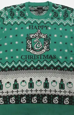 Buy Harry Potter - Slytherin Potions Winter Christmas Sweater (Green ) Size: XL • 33.07£