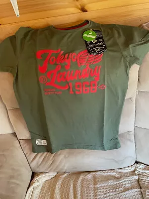 Buy Mens Tokyo Laundry Rocket Green Teeshirt Size XL • 9.85£