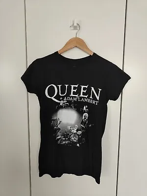 Buy Queen Adam Lambert Rhapsody Tour Band T Shirt L, Fits Like UK S • 15£