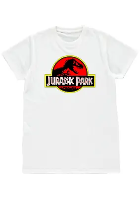 Buy T-shirt Mens Womens Unisex Novelty Jurassic Park Logo Dino Film Gift Polyester • 11.99£